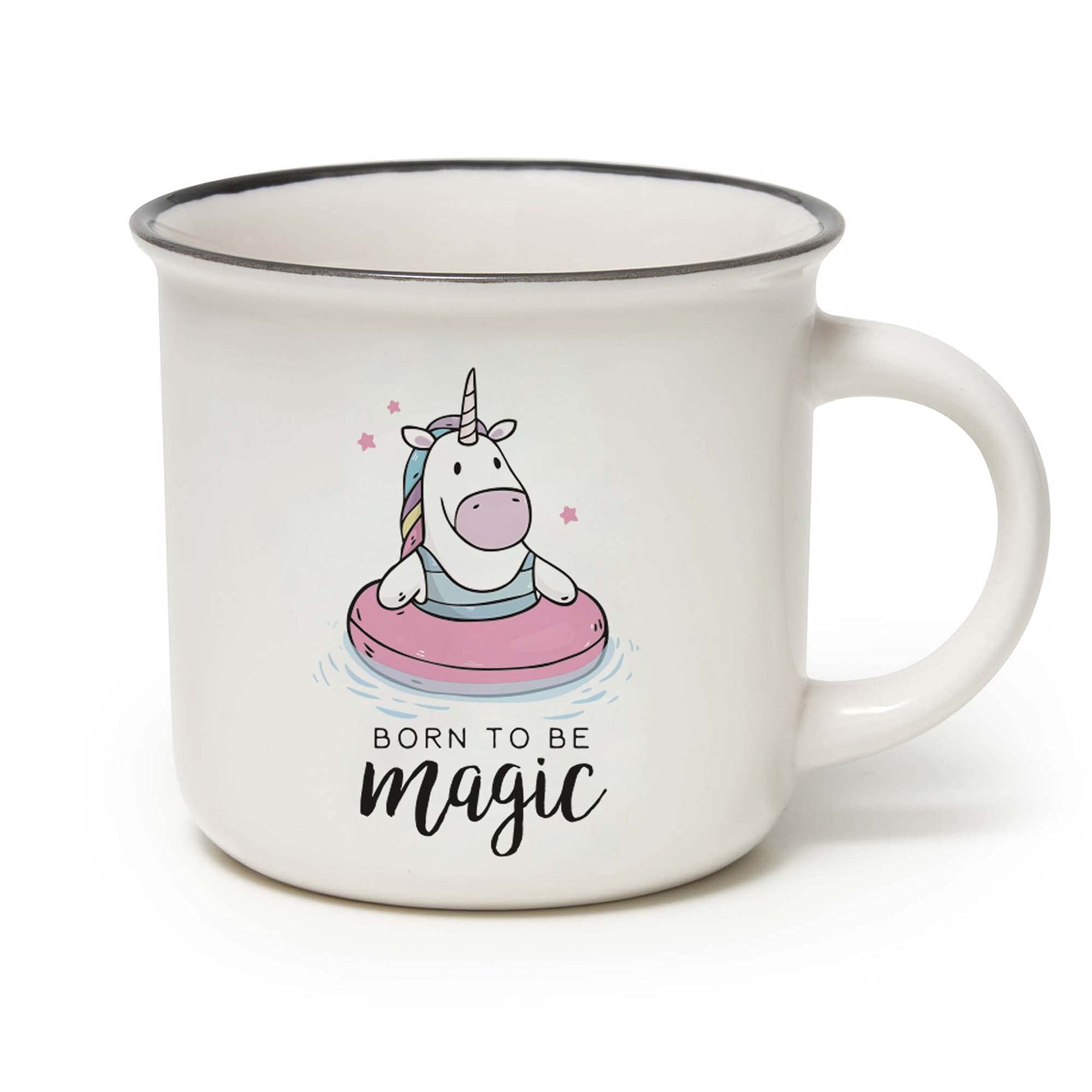 Legami Cup-Puccino Unicorn Mug, Bone China Porcelain, Multicolor
