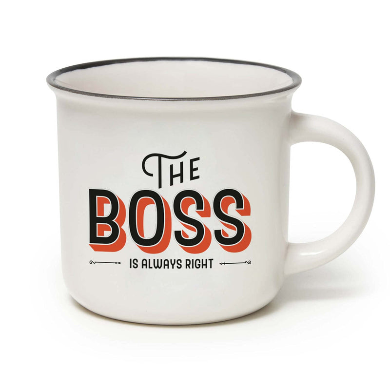 Legami Cup-Puccino The Boss Mug, Bone China, 350 ml, Multi-Colour
