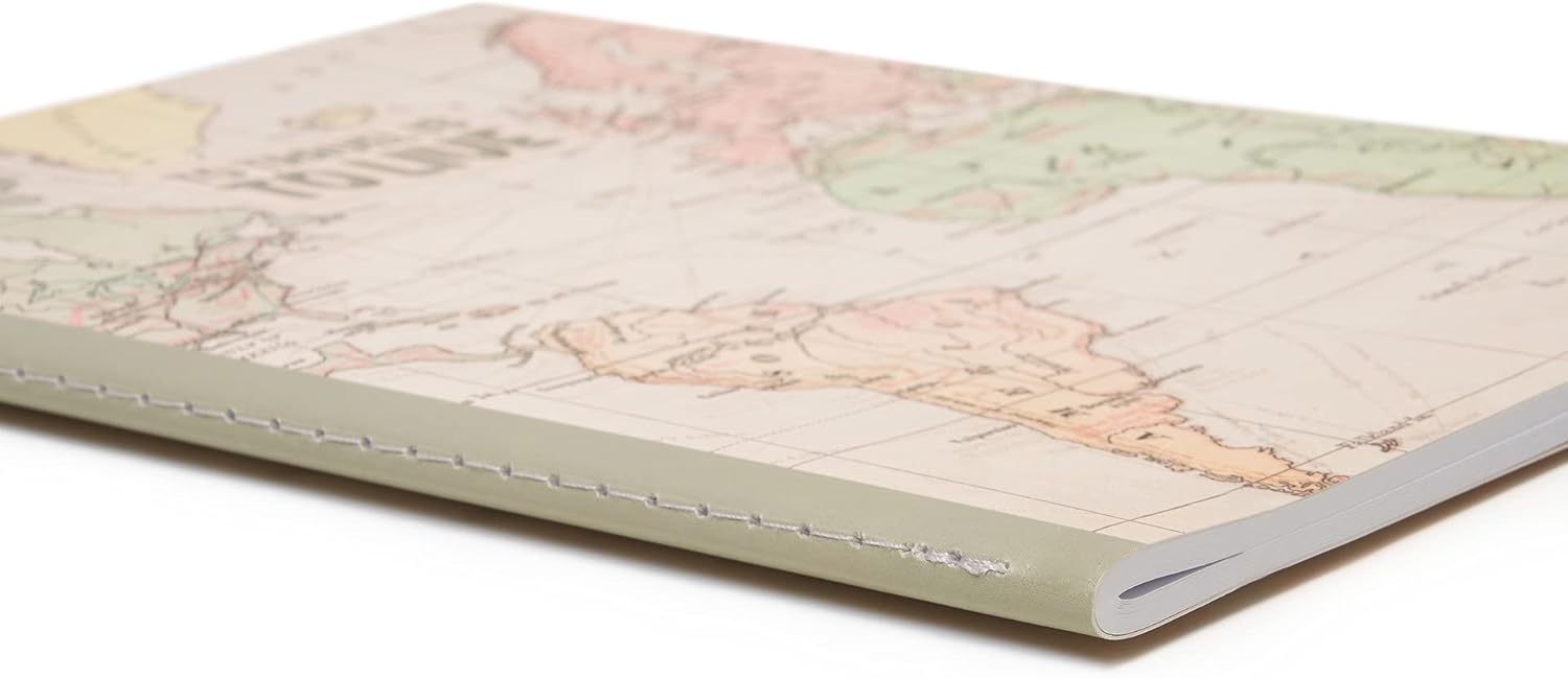 Legami - White Paper Notebook, A5, Medium, 14.2 x 21 cm, White Paper, 80 Pages, Singer Stitch Binding