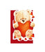 Romantic Bear Card 11.5 x 17 cm
