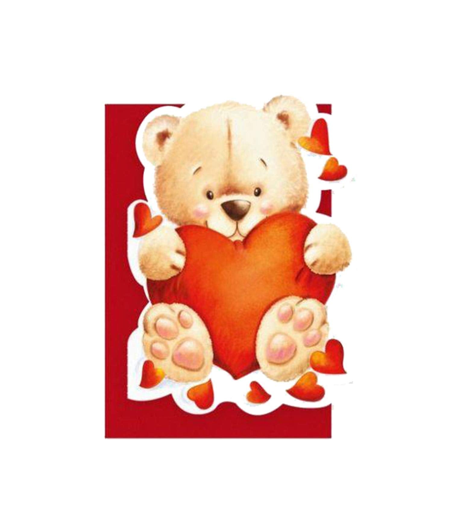 Romantic Bear Card 11.5 x 17 cm