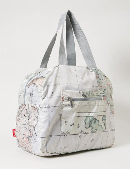 Legami Folding Travel Bag, Print: Map