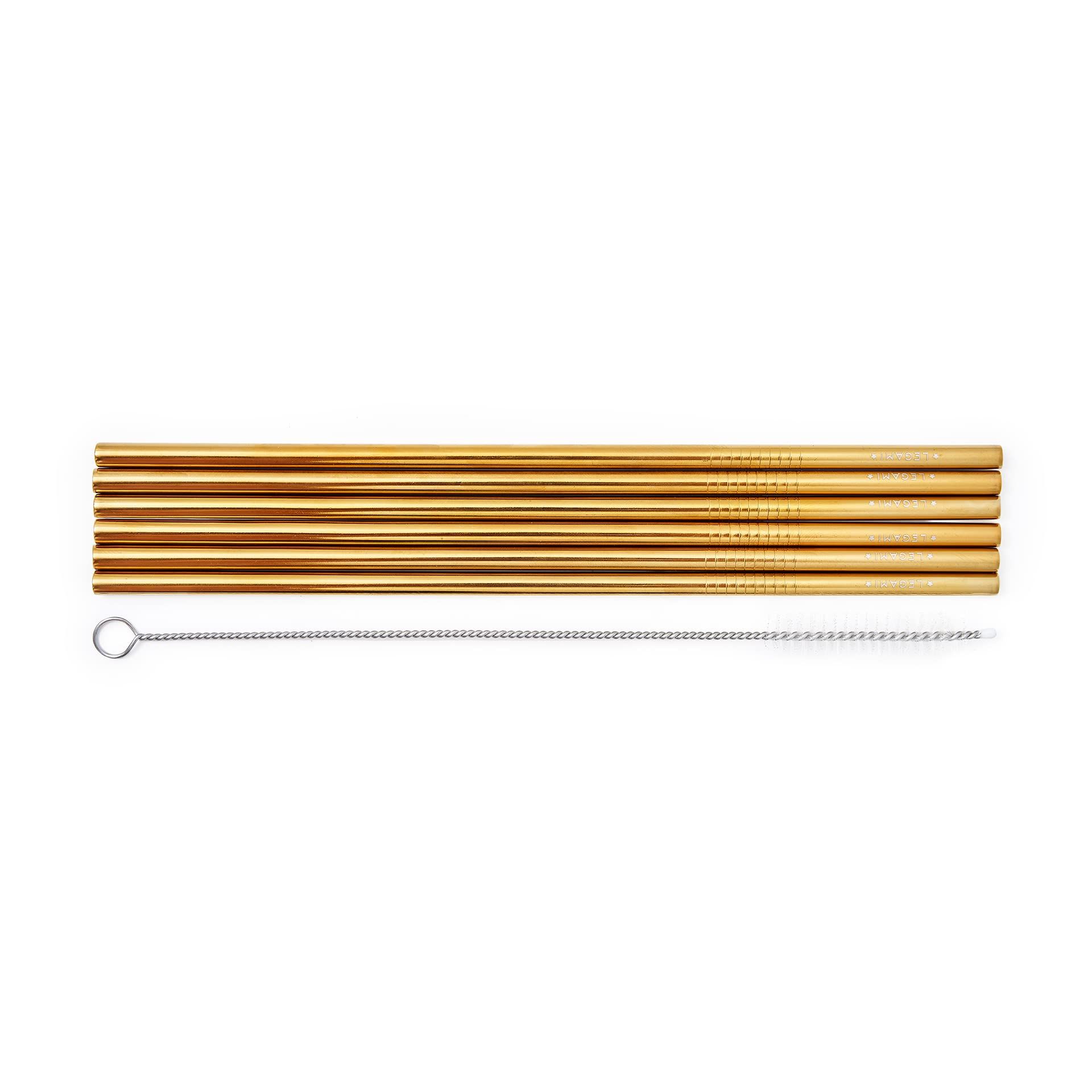 Legami - Set of 6 Stainless Steel Straws - Standard