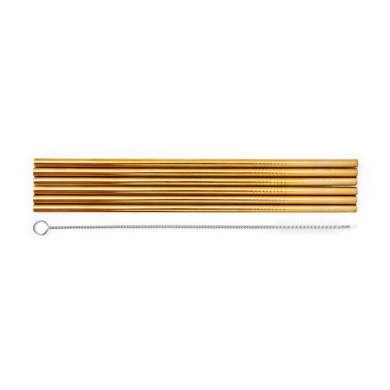 Legami - Set of 6 Stainless Steel Straws - Standard