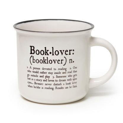 LEGAMI - Cappuccino Cup, Book Lover Theme, New Bone China Porcelain, take a Break Collection, Capacity 350 ml, Dishwasher Safe