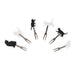 Legami PICK0001 Set of 6 Reusable Durable Finger Food Forks 3.2x9cm Cats Theme, Silicone Stainless Steel