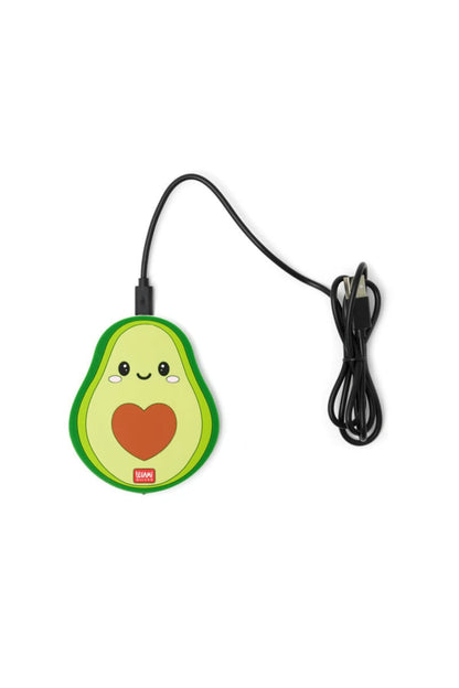 Legami Super Fast VWCHAR0001 Wireless Charger for Smartphone, Multicolour (Avocado)