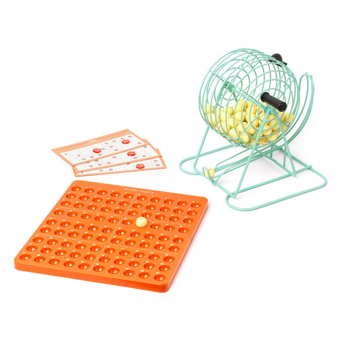 Legami - Tombola, Bingo, 21x23.5 cm, Includes Swivel Metal Ball, 90 Numbered Balls, the Scoreboard, 60 Folders and 300 Number Markers, Automatic Ball Collection