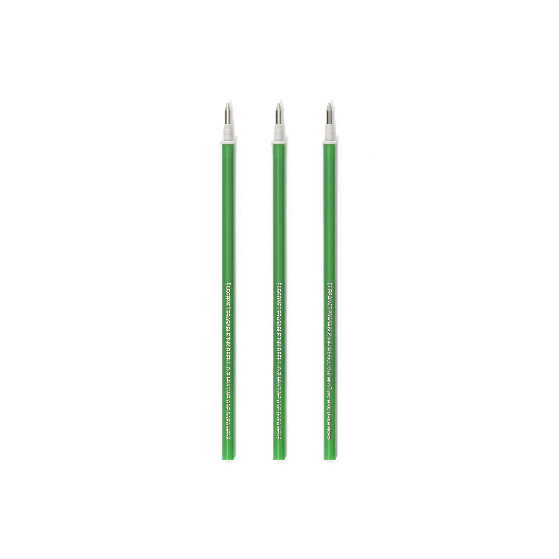 3 Refill for Gel Pen Erasable Ties Green
