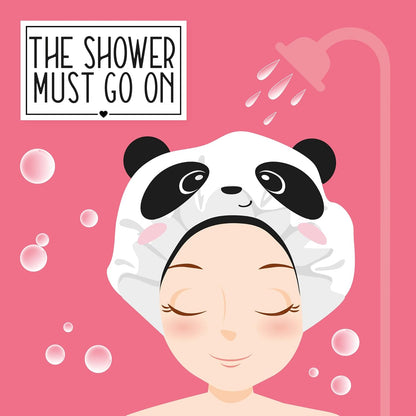 Legami The Shower Must Go On - Shower Cap - Panda
