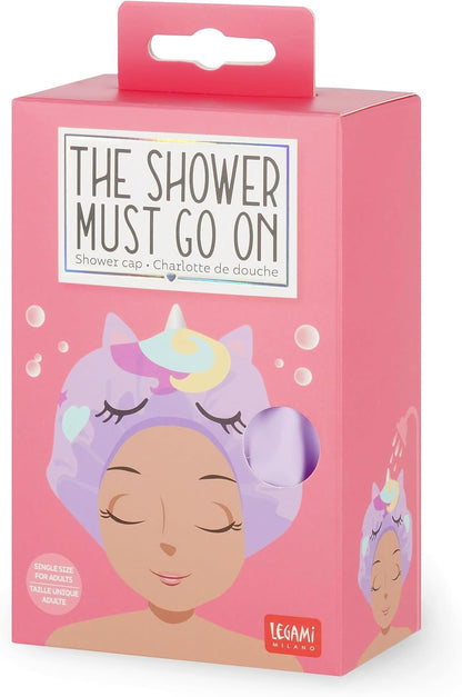 Legami The Shower Must Go On- Shower Cap - Unicorn