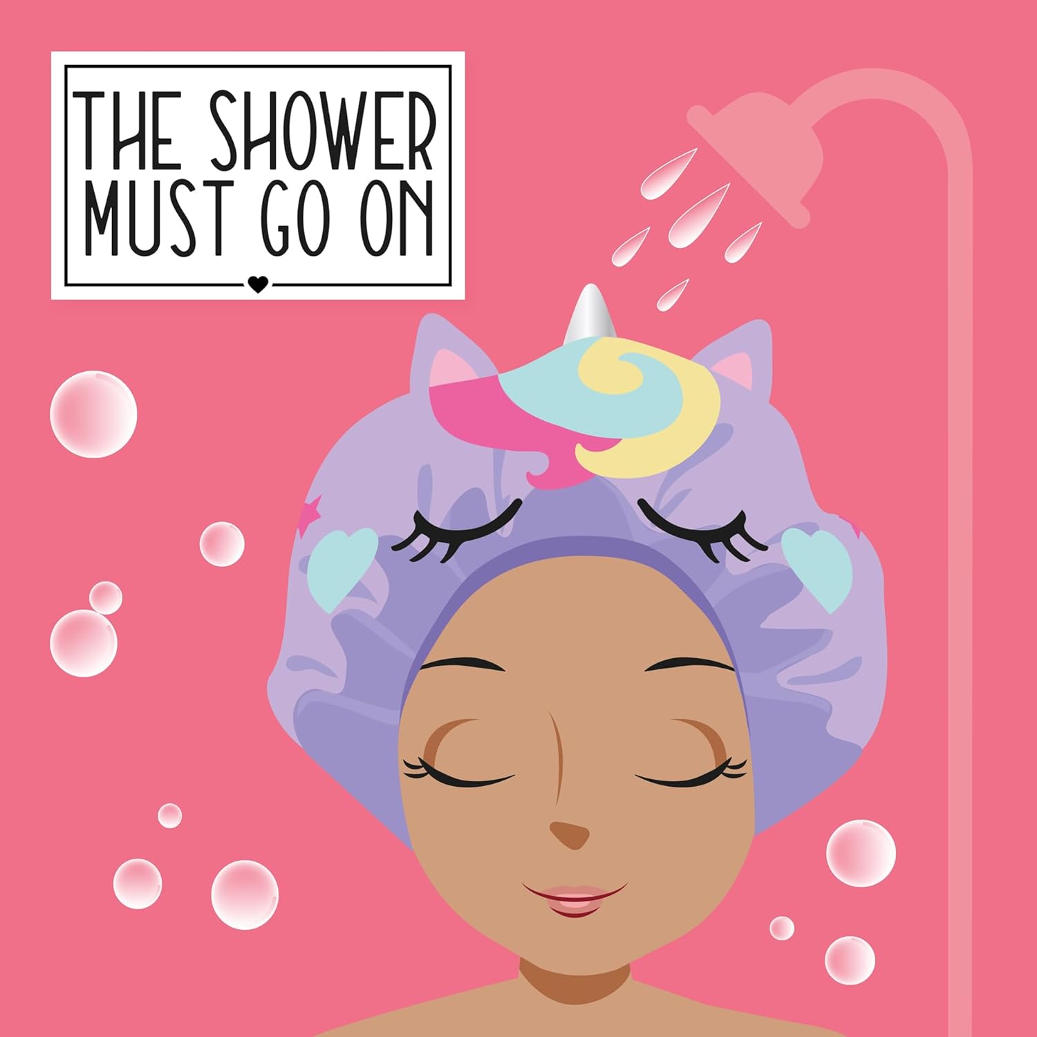 Legami The Shower Must Go On- Shower Cap - Unicorn