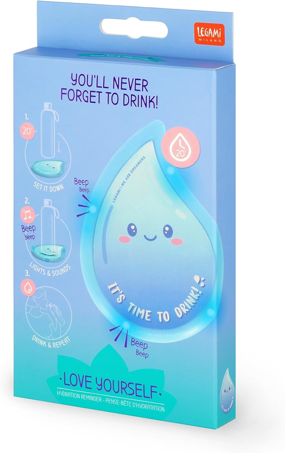 Legami Hydration Reminder, Azure, S