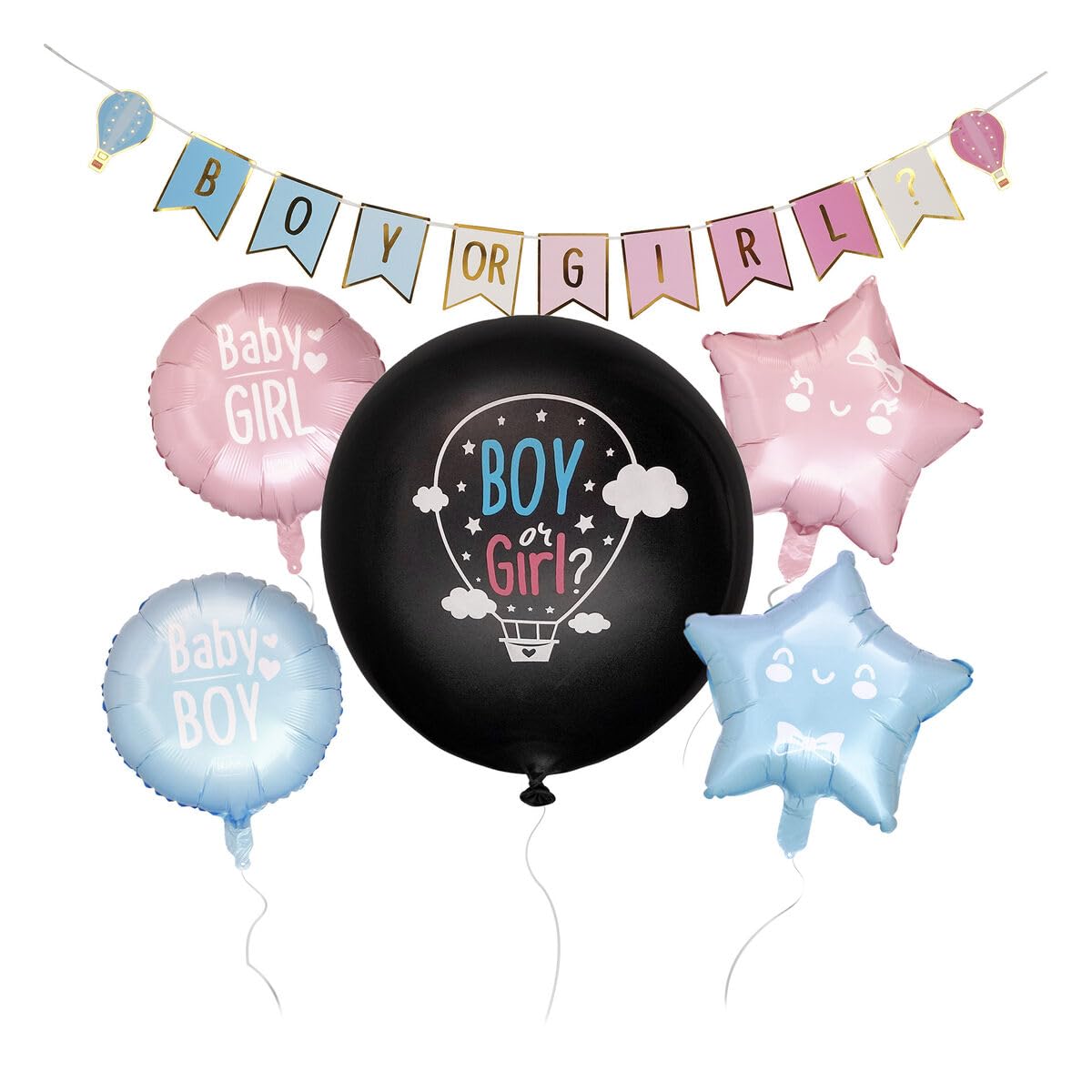 Legami Pink Or Blue, We Love You - Gender Reveal Party Kit
