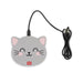 Legami Grey Cat Wireless Smartphone charger pad up to 10W. USB/USB-C cable included
