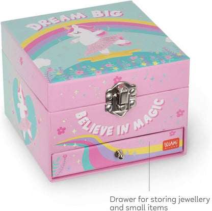 LEGAMI Musical Jewellery Box with turning Unicorn