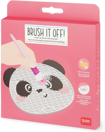 Legami Brush It Off!- Make Up Brush Cleaning Pad - Panda
