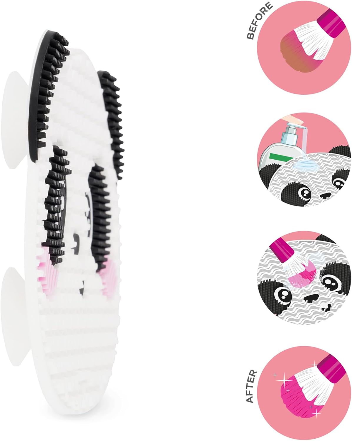 Legami Brush It Off!- Make Up Brush Cleaning Pad - Panda