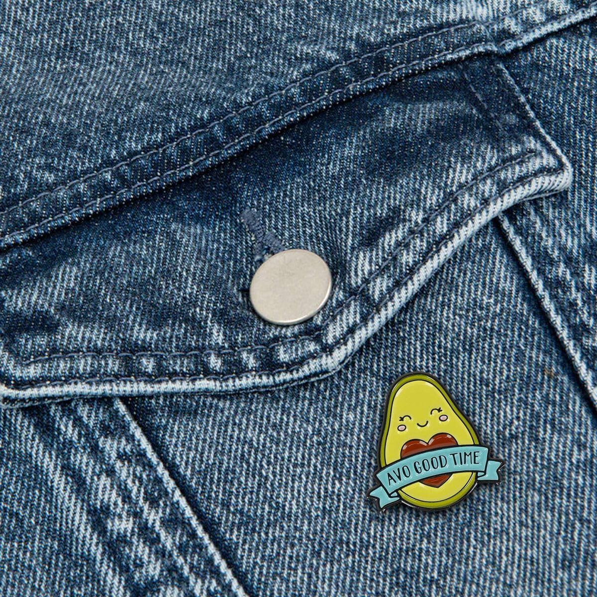 Legami Enamel Metal Pin - Pin Your Style! - Avocado, Multicolor, 0