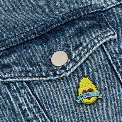 Legami Enamel Metal Pin - Pin Your Style! - Avocado, Multicolor, 0