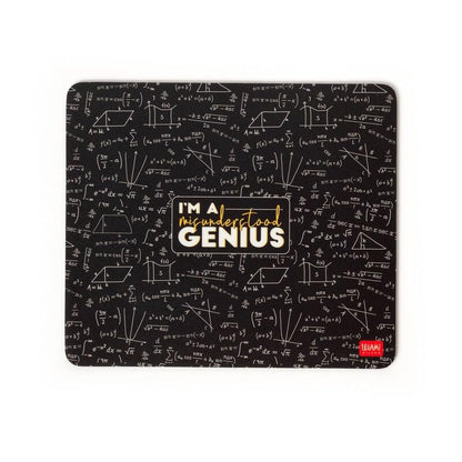 Legami - Mouse Pad, Boss Theme, Mouse Pad with Dustproof and Anti-Glare PVC Surface, Non-Slip Rubber Base, 22.3 x 23.3 cm