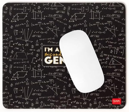 Legami - Mouse Pad, Boss Theme, Mouse Pad with Dustproof and Anti-Glare PVC Surface, Non-Slip Rubber Base, 22.3 x 23.3 cm
