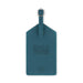 Legami - Luggage Tag, Luggage Tag for Suitcase, Accessory for Airplane Cruise Train, Luggage Tag for Data Protection in PU Leather and Microfibre, Petrol Blue