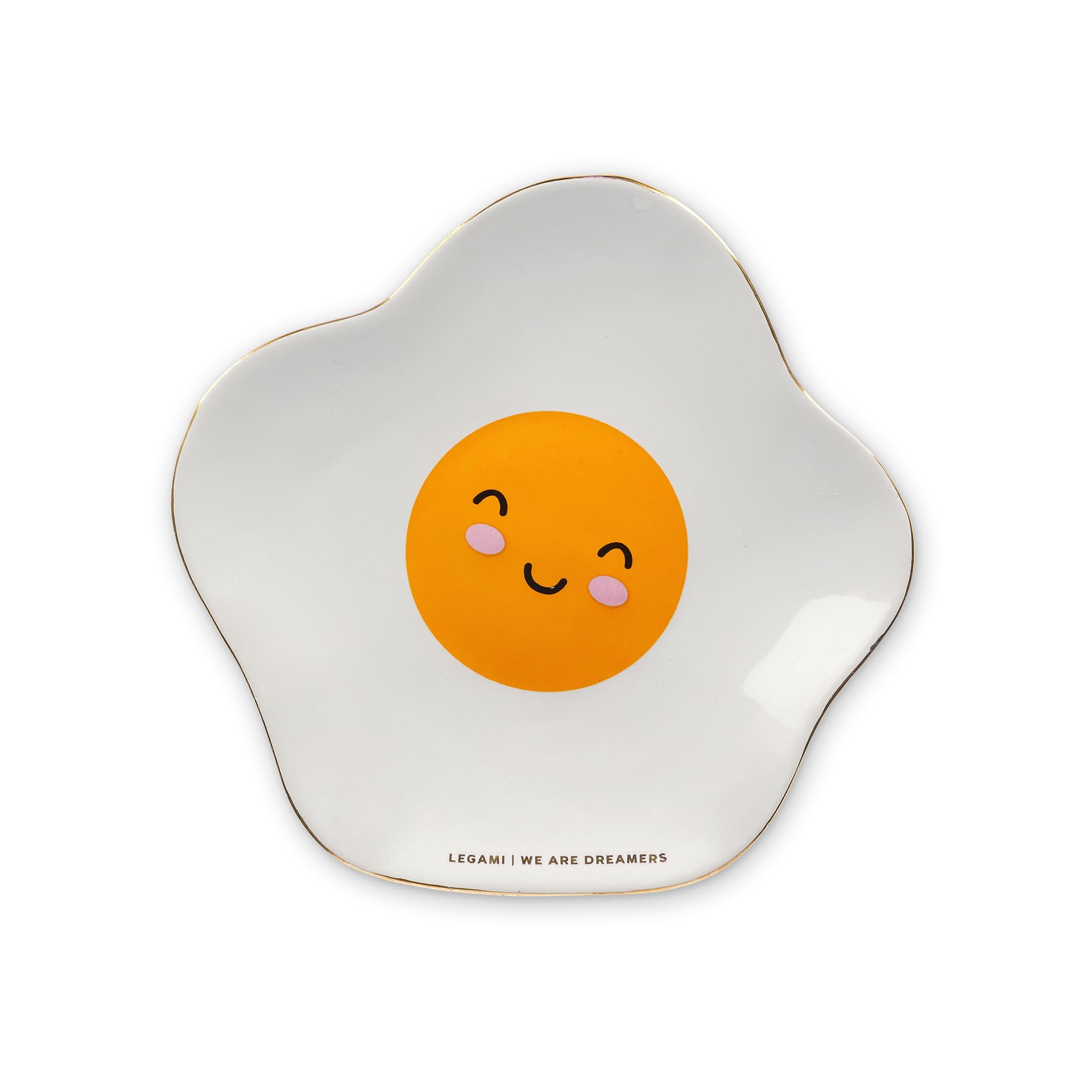 Legami Ceramic Saucer, Egg, Small