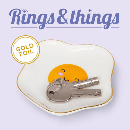 Legami Ceramic Saucer, Egg, Small