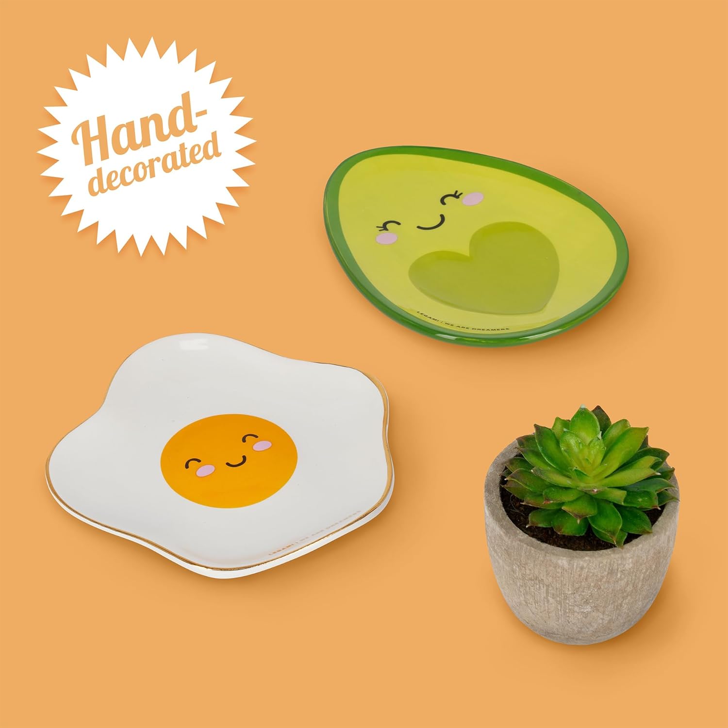Legami Ceramic Saucer, Egg, Small