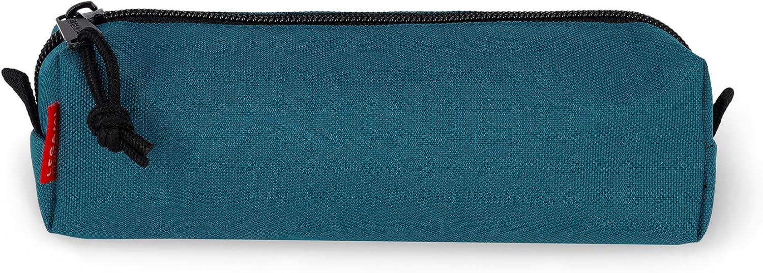 Legami - Case, Zip Closure, Made from Recycled Plastic, Durable, Practical, 22x6cm, Petrol Blue Theme, Petrol Blue, Taglia Unica, Petrol Blue