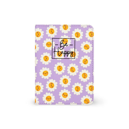 Legami - Passport Holder with Flowers, Passport Holder Wallet for Travel, Passport Case, 1 Passport Pocket, 4 Card Pockets, RFID Protection, 10.5 x 14 x 1 cm, Daisy Theme, Purple, S, Casual