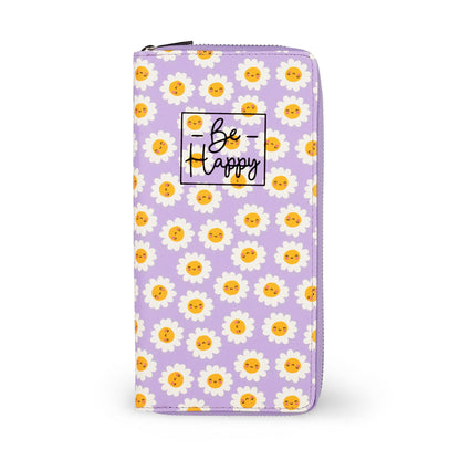 Legami - Blue Travel ID Card Holder Passport Holder RFID Blocking 4 Large Pockets, Daisy, L, Casual