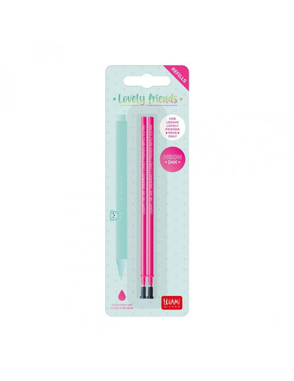 Tinta unita Legami Set of 6 Erasable Gel Pens, Ink Black, Blue, Orange, Turquoise, Black, Purple