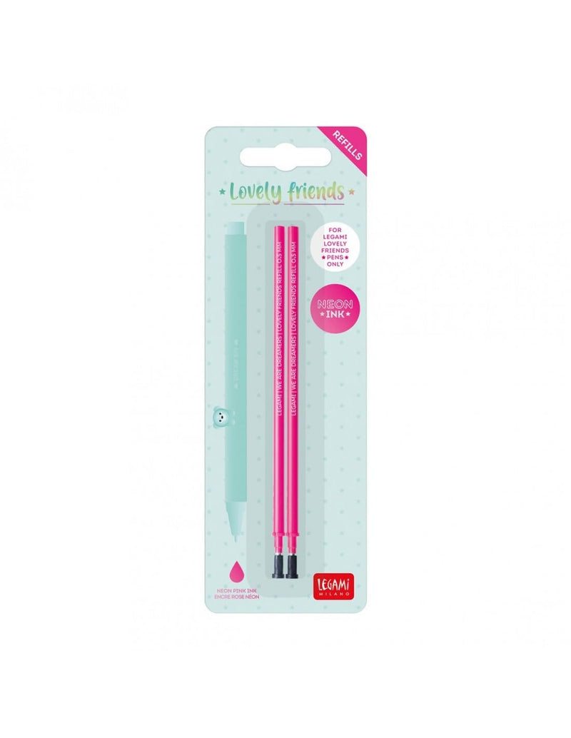 Tinta unita Legami Set of 6 Erasable Gel Pens, Ink Black, Blue, Orange, Turquoise, Black, Purple