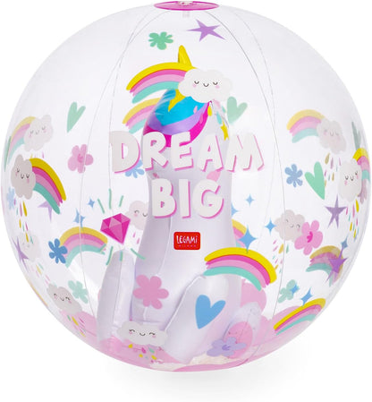Legami - Inflatable Beach Ball, PVC Inflatable Ball, Soft for Children, Inflatable Ball for Beach Parties, Inflatable for Playing Football Volleyball, Diameter 40 cm