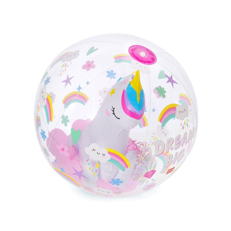 Legami - Inflatable Beach Ball, PVC Inflatable Ball, Soft for Children, Inflatable Ball for Beach Parties, Inflatable for Playing Football Volleyball, Diameter 40 cm