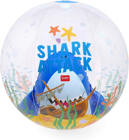 Legami - Inflatable Beach Ball, PVC Inflatable Ball, Soft for Children, Inflatable Ball for Beach Parties, Inflatable for Playing Football Volleyball, Diameter 40 cm