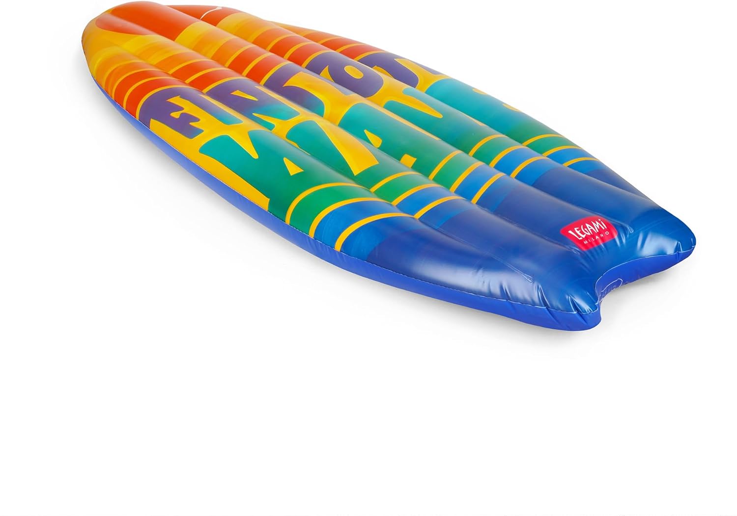 Legami - Inflatable sea mattress, single inflatable mattress, 2 air chambers, supports up to 90 kg, includes self-adhesive patch for small holes, 72 x 179 cm
