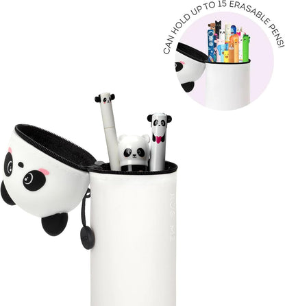 LEGAMI - 2-in-1 Soft Silicone Case - Kawaii Table Pen Holder, Zipper, Silicone, Pen Bag, Colouring Pencils Marker, H 18.5 cm