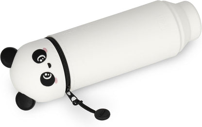 LEGAMI - 2-in-1 Soft Silicone Case - Kawaii Table Pen Holder, Zipper, Silicone, Pen Bag, Colouring Pencils Marker, H 18.5 cm