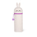 Legami - 2 in 1 Soft Silicone Kawaii Bunny Pencil Case - Zipper Closure, Silicone, Pens Crayons Markers, H 18.5 cm