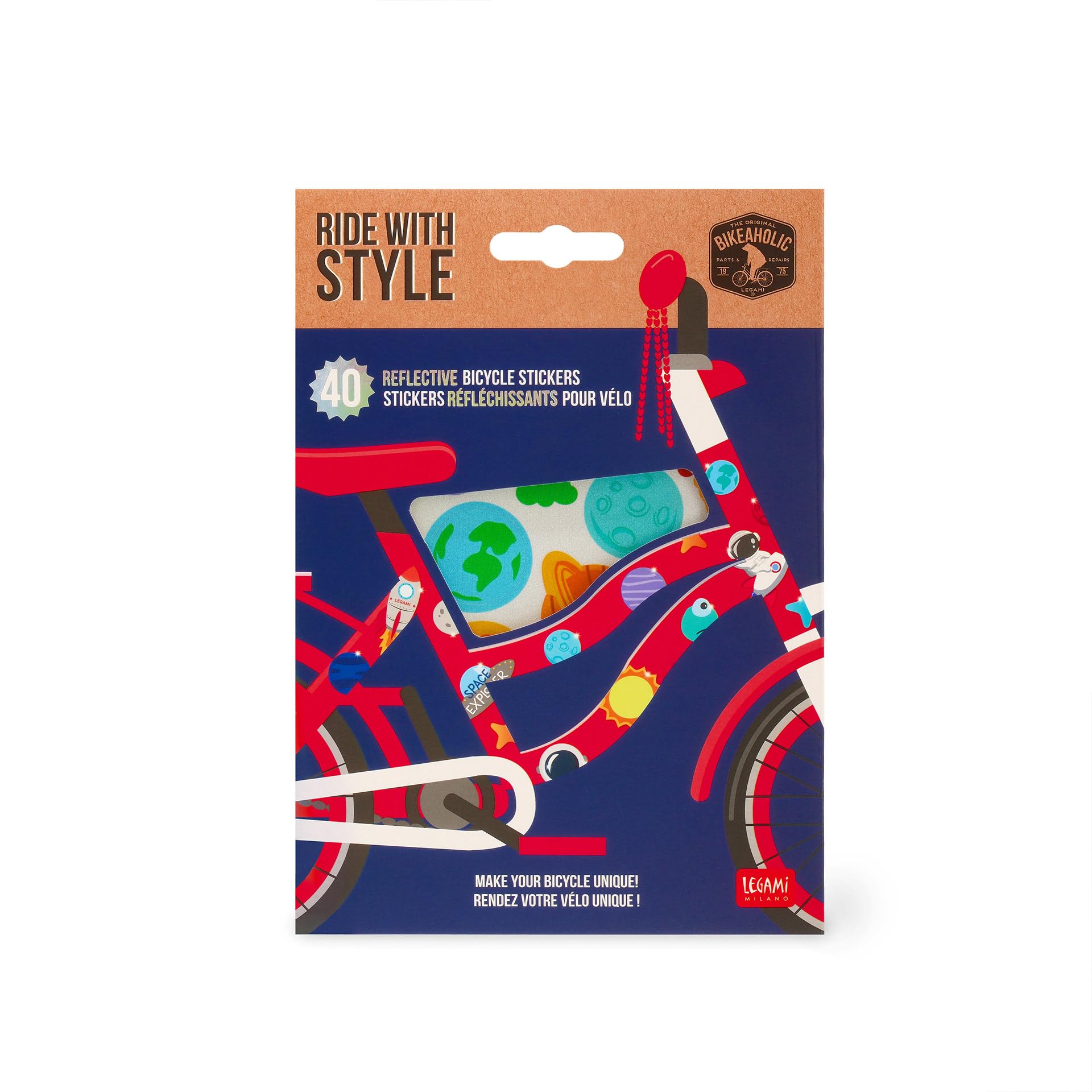 LEGAMI Reflective Stickers for Bicycle-Ride with Style, Reflective Stickers, Sun and Rain Resistant, Easy to Apply and Remove