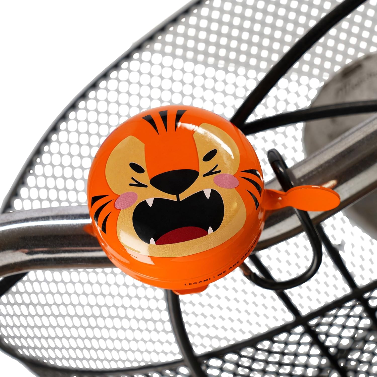 Legami - Bicycle Bell - Bike Bell - Bike Bell for Children, Durable, Tiger Theme