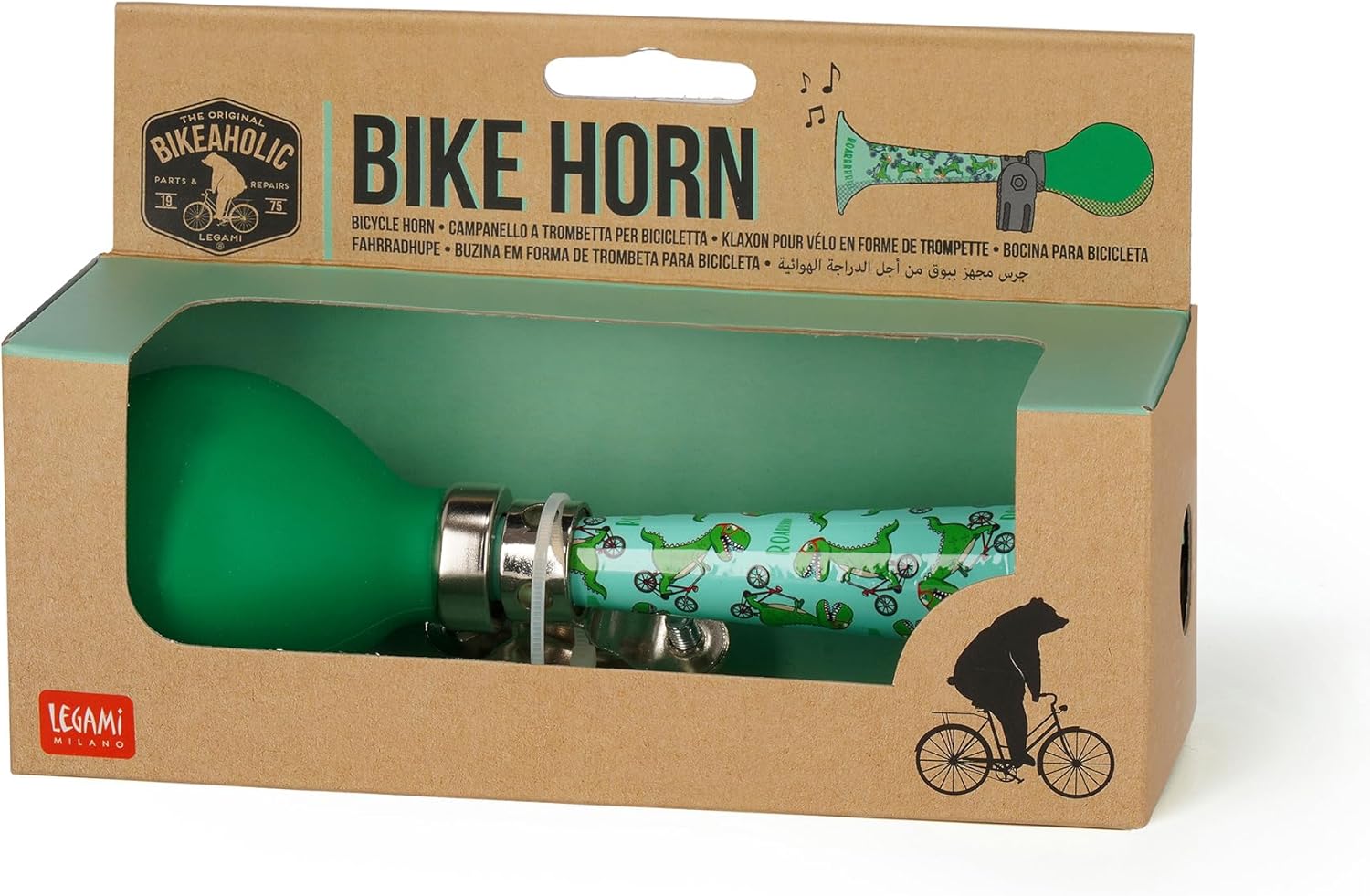 Legami Bike Horn Bell for Bicycles, Children's Bicycle Horn, Durable, Daisy Theme Youth Unisex