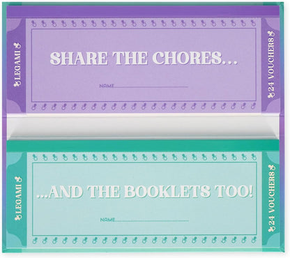 Legami - Pad of 48 (24 + 24) New Parents Voucher with Tear Punch, Gift Idea, New Parent Theme, 8" x 3.35"