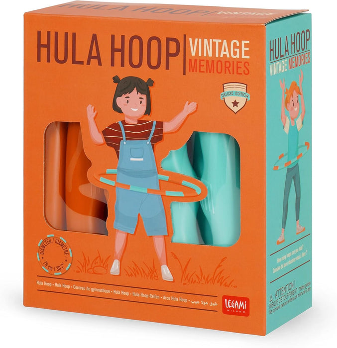 Legami - Hula Hoop Adults, Hula Hoop for Children, Slimming Fitness, Fun Circle Game Assured, Easy to Assemble, Easy to Use, 16 Sections, Diameter 78 cm