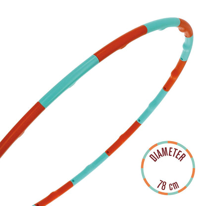 Legami - Hula Hoop Adults, Hula Hoop for Children, Slimming Fitness, Fun Circle Game Assured, Easy to Assemble, Easy to Use, 16 Sections, Diameter 78 cm