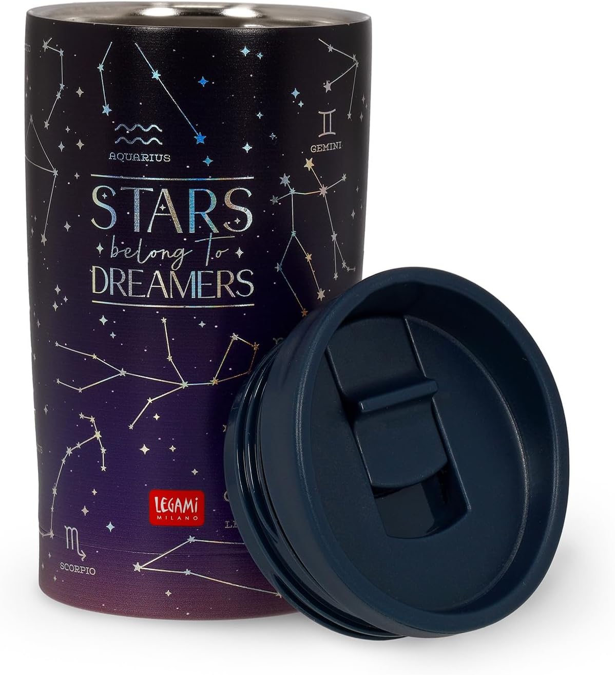 Legami Thermal Tumbler, Blue, Regular