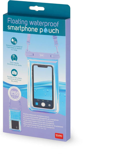 LEGAMI - Waterproof Phone Case, Floating Smartphone Case, Waterproof Bag, Airtight Closure, Touch Screen, Underwater Case Max 6.5" Screen, 13.5 x 27 x 2.7 cm